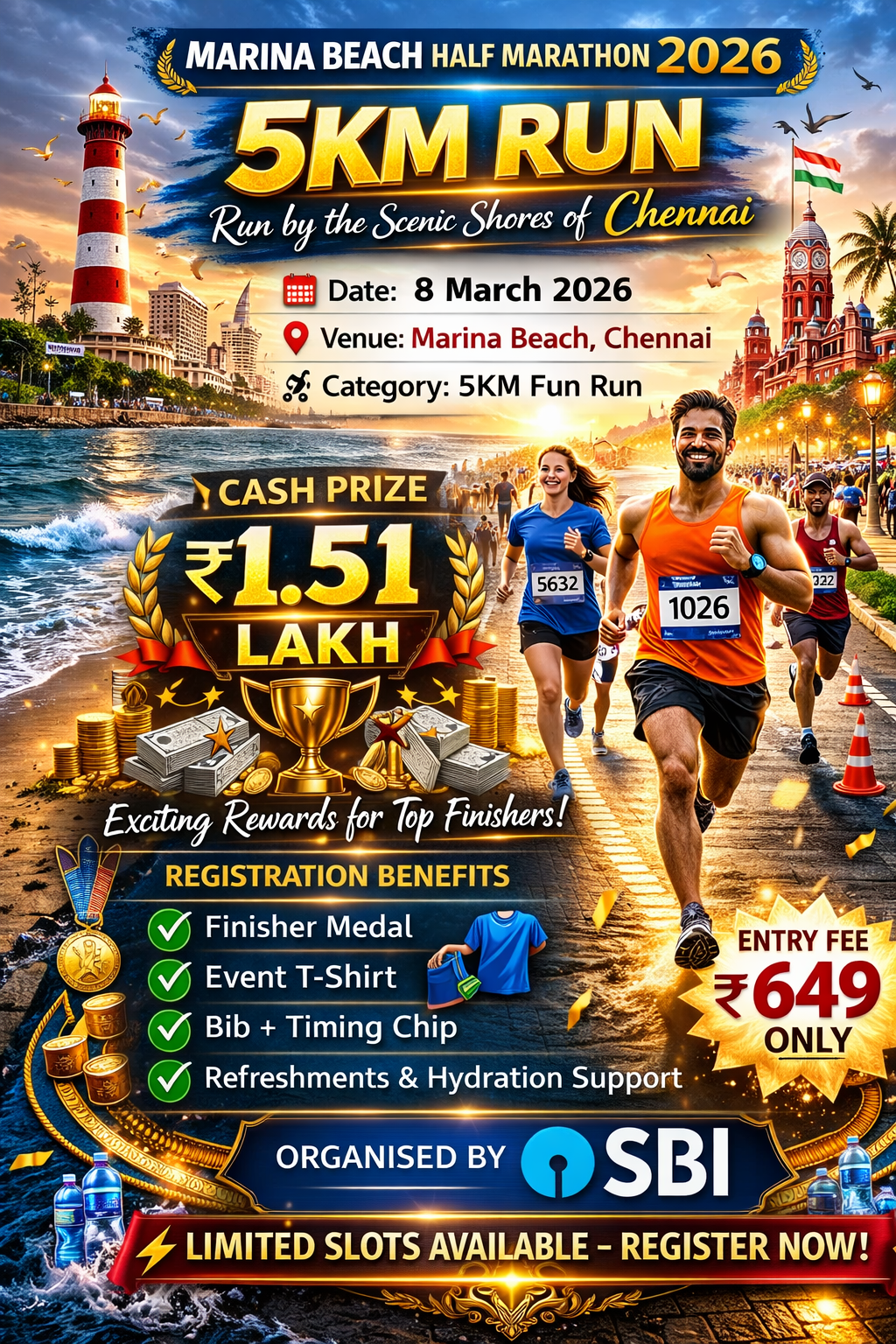 5KM Run – Marina Beach, Chennai
